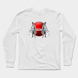 Halloween with devil and red ball Long Sleeve T-Shirt